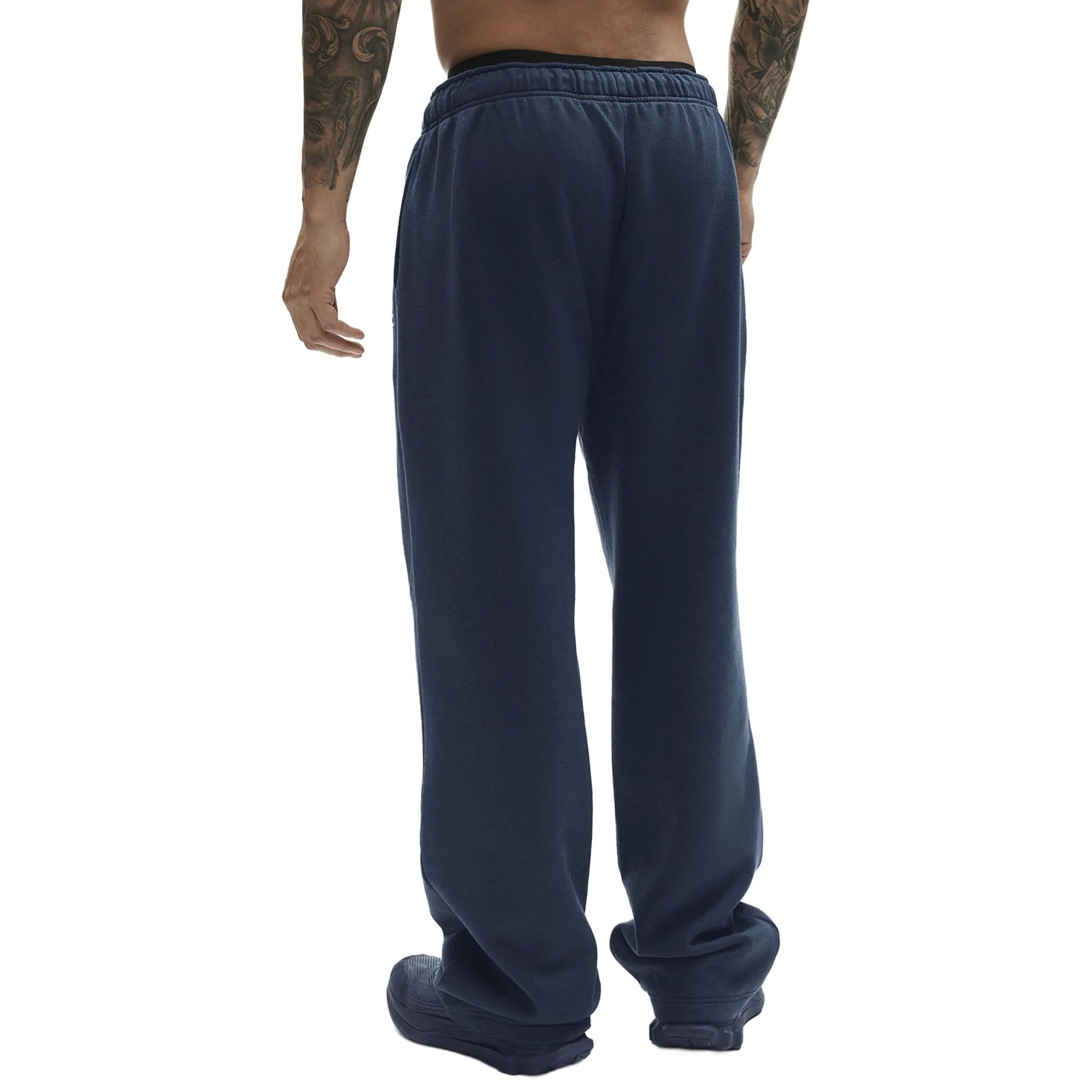 Back View of Alo Yoga Accolade Straight Leg Navy Sweatpants